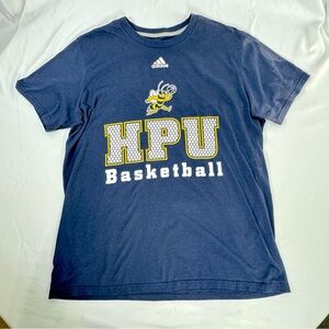 Adidas Blue HPU Howard Payne University Basketball Short Sleeve Tee
